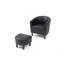 Chaise Salem G00200-C + repose-pieds, noir-853372914