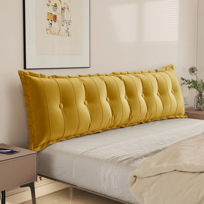Sit-up Back Comfort Large Velvet Lumbar Body Pillow for Side Sleepers Compression