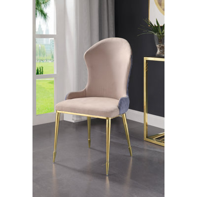 Chaise rembourrée avec pieds en métal Jaxxon