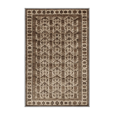 Machine Washable Persian Gray Area Rug