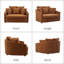 Fauteuil d'appoint en chenille surdimensionné-701439376