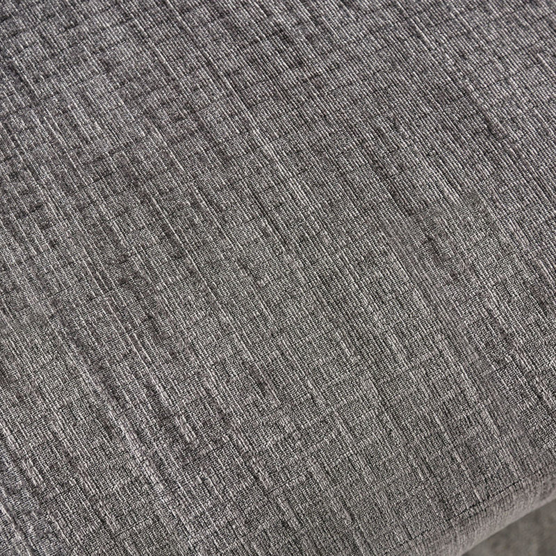 Repose-pieds rembourré de style contemporain, Gris chenille