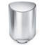 simplehuman 6 Liter / 1.6 Gallon Semi-Round Bathroom Step Trash Can-1805709561