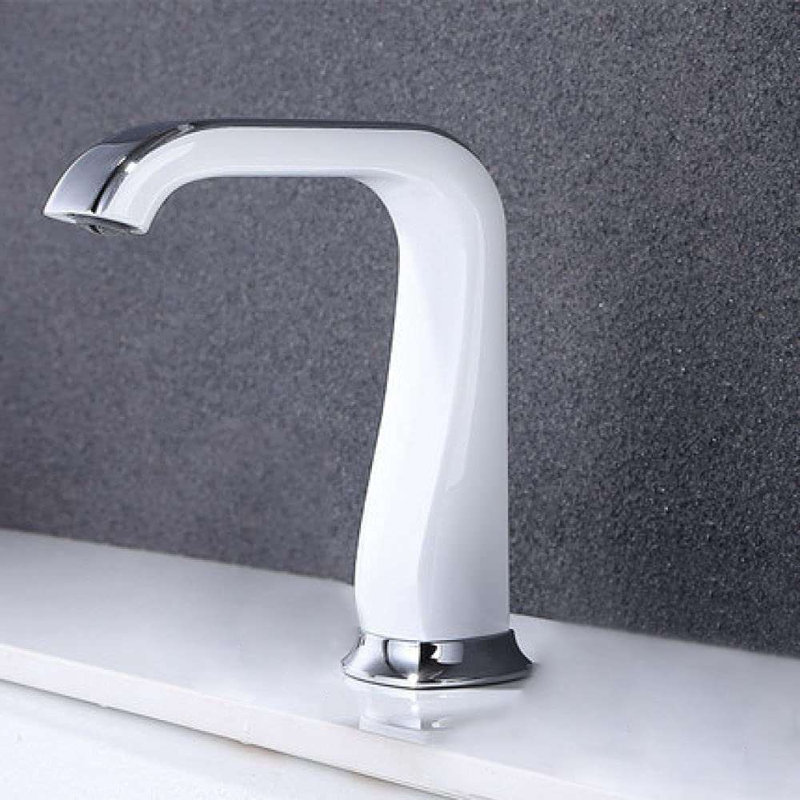 Robinet automatique à capteur sans contact BathSelect, Blanc/chrome