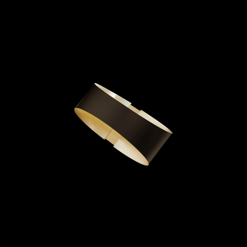 Swerve 1 - Light LED Flush Mounted Sconce, Bronze-Brushed Brass