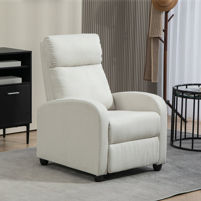 Push Back Recliner Chair Home Theatre Seating with Padded Seat