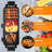 2-in-1 Electric Grill with Hot Pot 2800W Non-Stick Smokeless with 5 Heat Levels for 3-10 People Indoor Outdoor Use