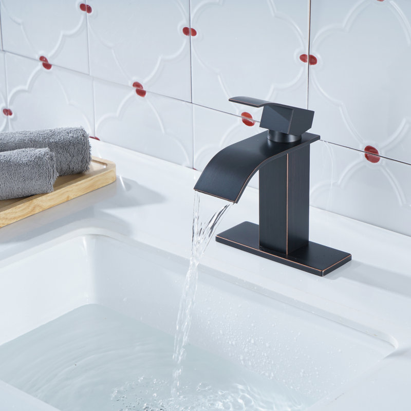 Single-handle Bathroom Faucet with Drain Assembly, Oil Rubbed Bronze