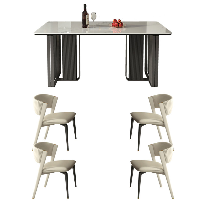 Ensemble repas pour 4 personnes Tammi, H 29,52 po x L 55,11 po x l 31,49 po