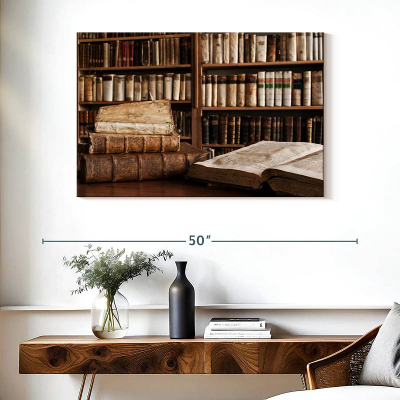 Kerner Home Library, 26" H x 39" W