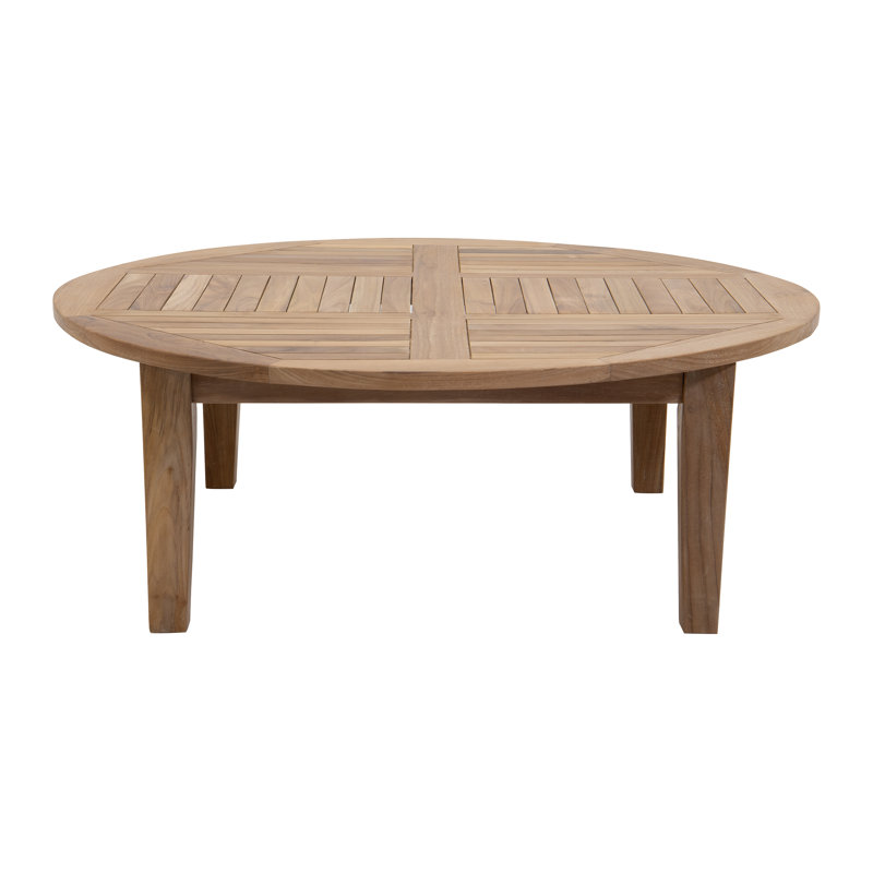 Huntington Outdoor 7 - Piece Teak Conversation Set, White Sunbrella®