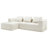 2 - Piece Chenille No Frame Compressed Boneless Sectional-878214439
