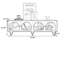 Meuble télé en bois de noyer avec armoires fermées