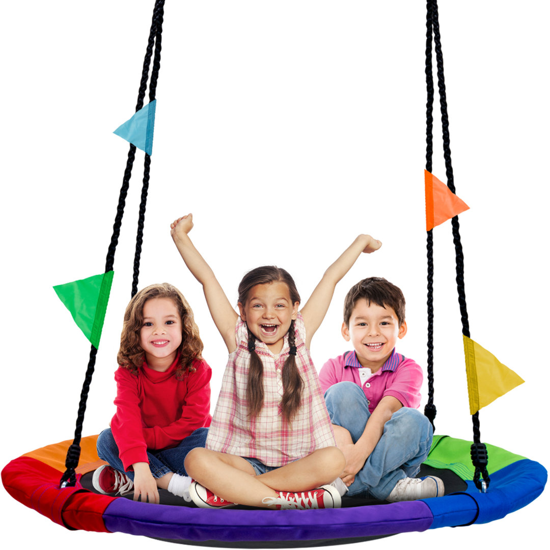 Sorbus Saucer Tree Swing 40"Giant Outdoor Round Platform, Holds up to 700lbs Sorbus