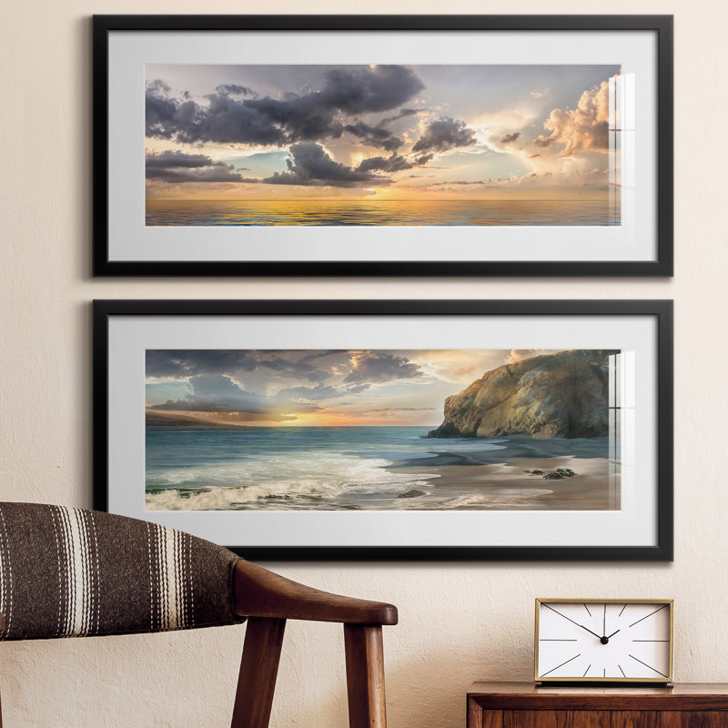 Cadre photo, ensemble de peintures sur papier, Noir