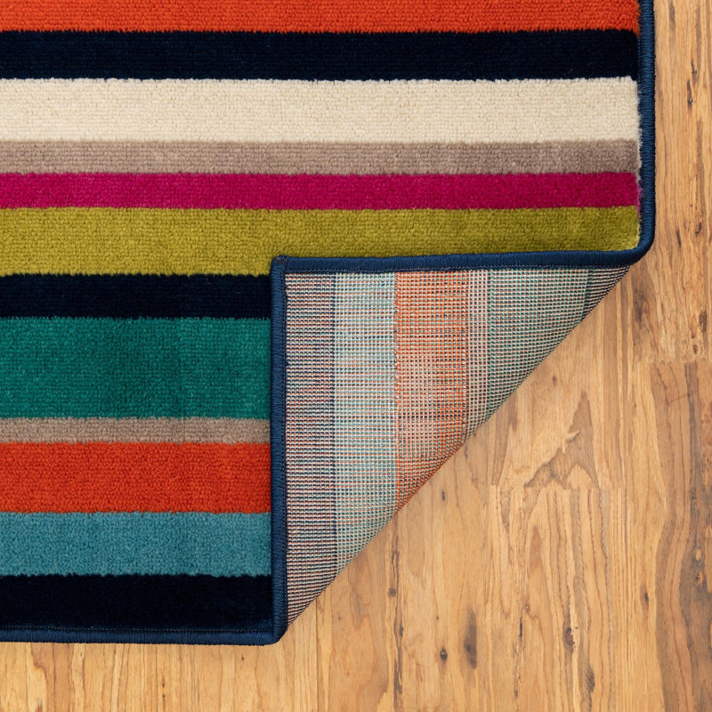 Analiese Striped Indoor Rug, Square 10'