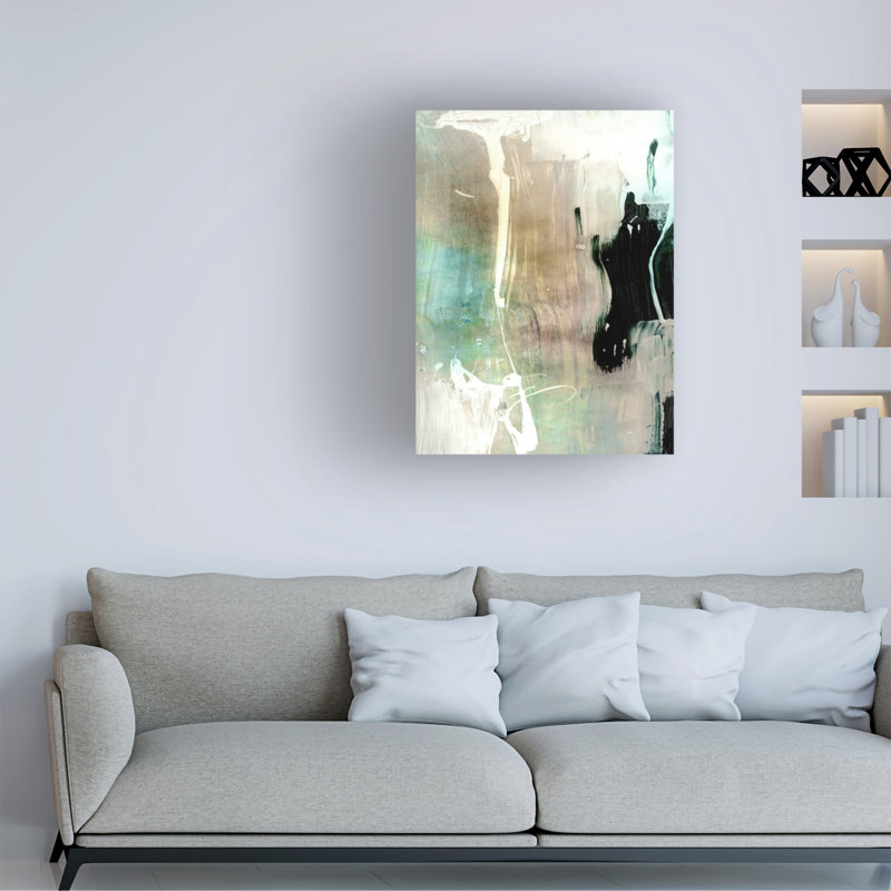 Art sur toile Dan Hobjour Verde 1, H 19 po x l 14 po