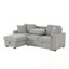 Canapé modulaire en L avec méridienne réversible et porte-gobelets-1317607360