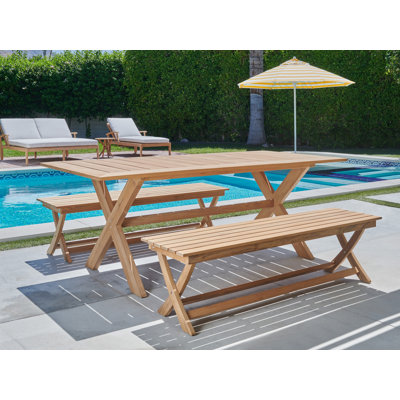 Oakville Rectangular Teak Outdoor Dining Table