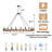 Shelbea 24 - Light Wagon Wheel Chandelier