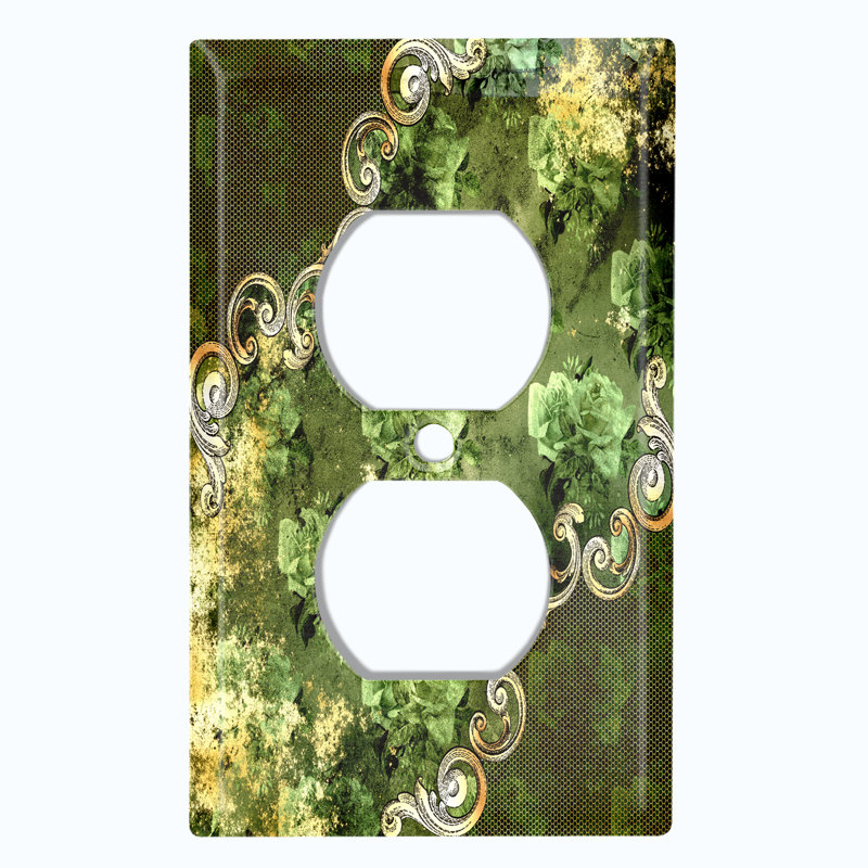 Patterned 1 - Gang Toggle Light Switch Standard Wall Plate