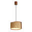 Lustre rétro en bois massif de corde de chanvre américain