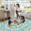 Tapis rétro taupe lavable pour l'intérieur-321572550-321572551
