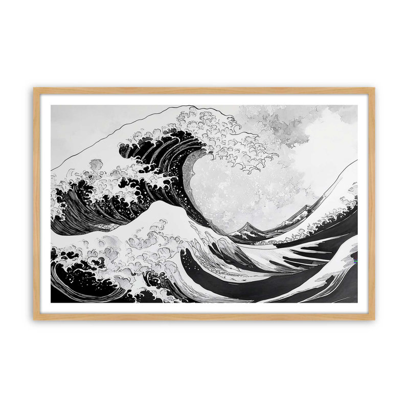 «Blackwater Rise», reproduction sur papier mat d'archives, Impression encadrée sans passe-partout, Érable américain