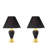 3-Piece Ceramic Lamp Set, Floor And Table Lamps-1034696094