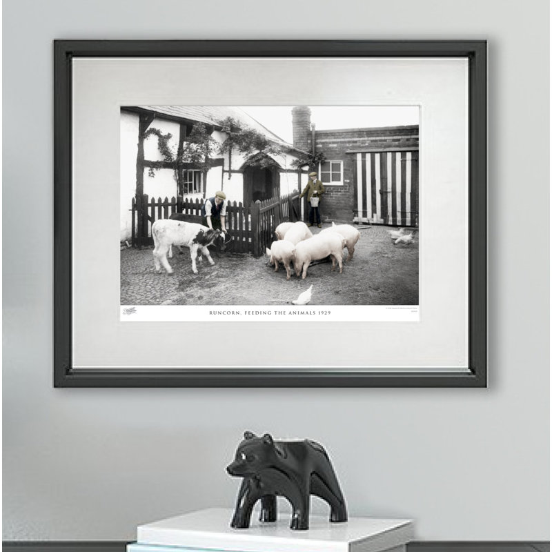 Runcorn, Feeding The Animals 1929 - Single Picture Frame Print, 45cm H x 60cm W x 2.3cm D