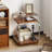 3-Layer Sofa Small Side Table, Wooden Bedside Table Snack Side Table With Storage Rack, Household Side Table Trolley With Wheels Living Room Antique Sofa Coffee Table Corner Table-626395254