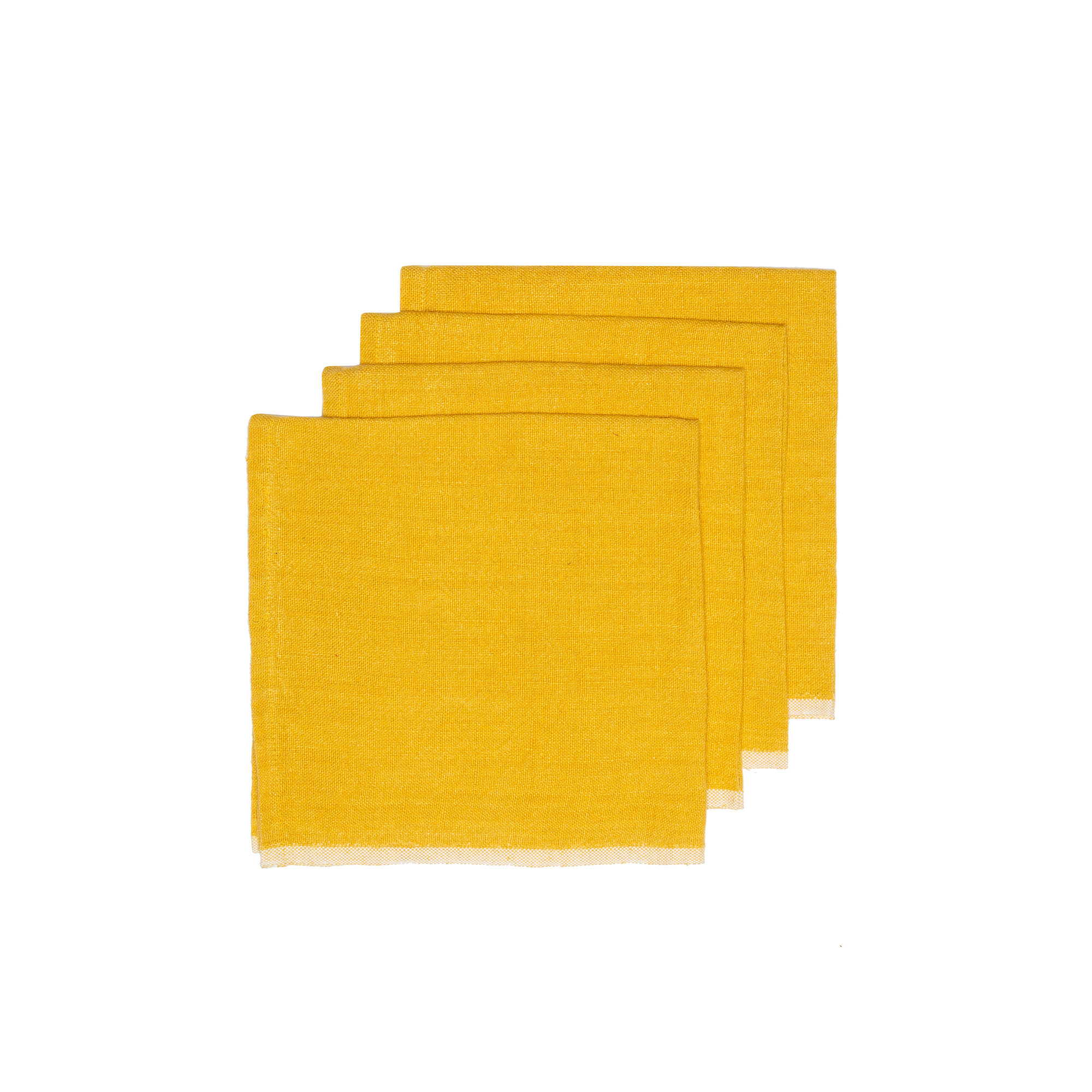 Soren Steel 20" Linen Napkin, Mustard