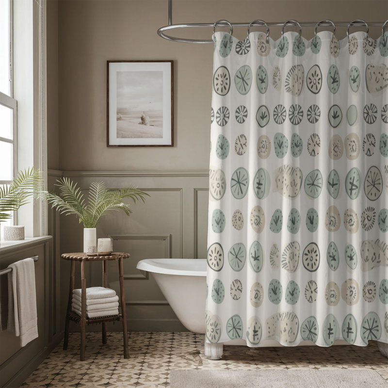 Stone Collage - Rideau de douche Premium, H 74 po x l 71 po
