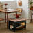 Solid Wood Rotating Mobile Side Table