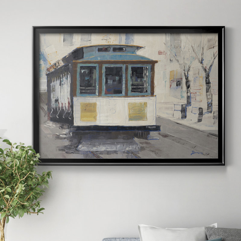 «Cable Town», reproduction sur toile encadrée, H 30,5 po x l 42,5 po x P 1,5 po, Noir