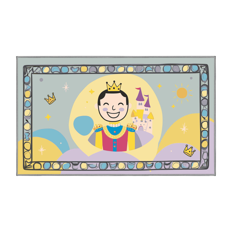 Tapis fantaisie East Urban Home, Rectangulaire 2 pi x 3 pi