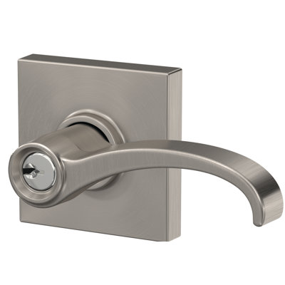 Whitney Keyed Entry Lever with Collins Trim