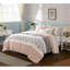 Ensemble de courtepointe réversible en coton percale 6 pièces Madison Park Dawn - Blush King