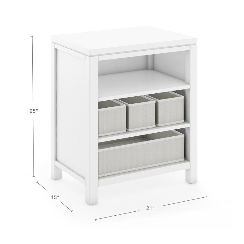Martha Stewart Crafting Kids Open Storage with Bins, White
