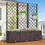 Jardinières à arrosage automatique avec treillis, Pp durable, solution de jardin moderne