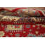 Tapis rouge à motif oriental Kazak