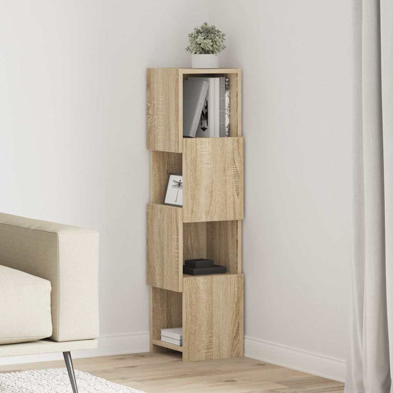 Corner Accent Chest, Sonoma Oak, 102cm H x 25.5cm W x 25cm D