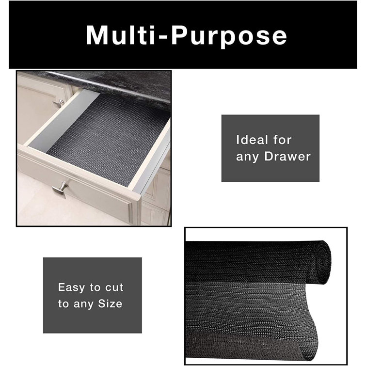 Smart Design Shelf Liner Original Grip - 12 inch x 5 Feet - Drawer Cabinet Non 