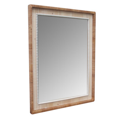 Adamsun Wood Rectangle Wall Mirror