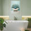 Art mural sur toile verte sans cadre 24 "x 36"