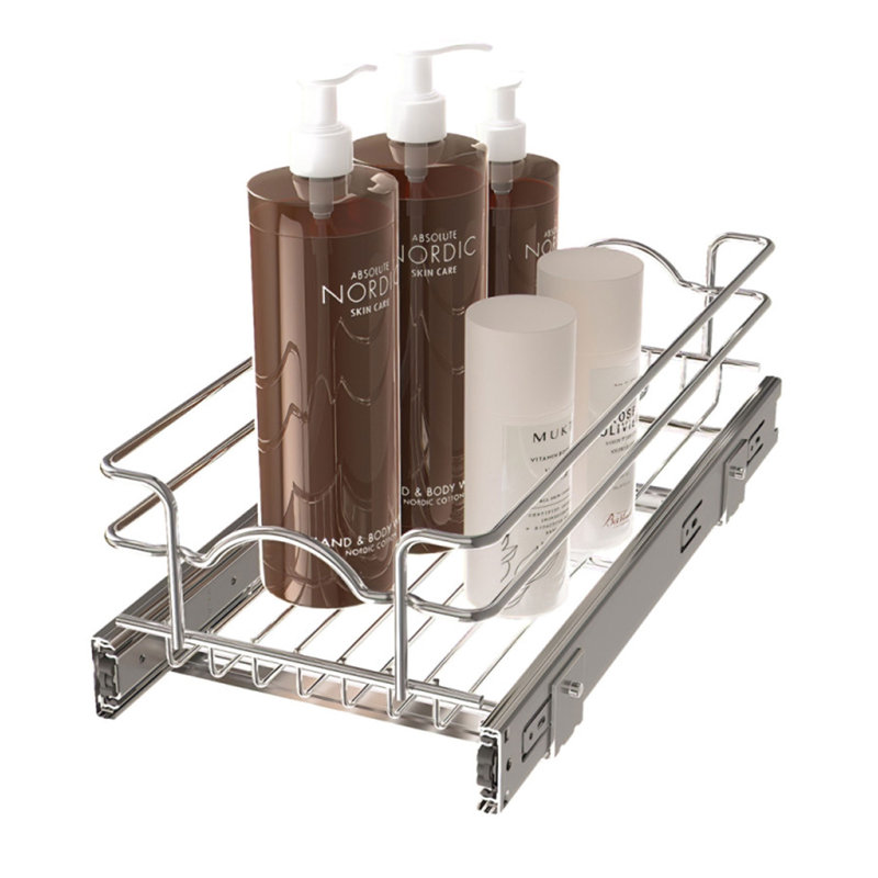 Rev-A-Shelf Kitchen Pull Out Shelf Organizer, 8.5" x 18", 5WB1-0918CR-1 (3 Pack)