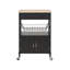 Haverhille Solid Wood Top Kitchen Trolley-1261120042