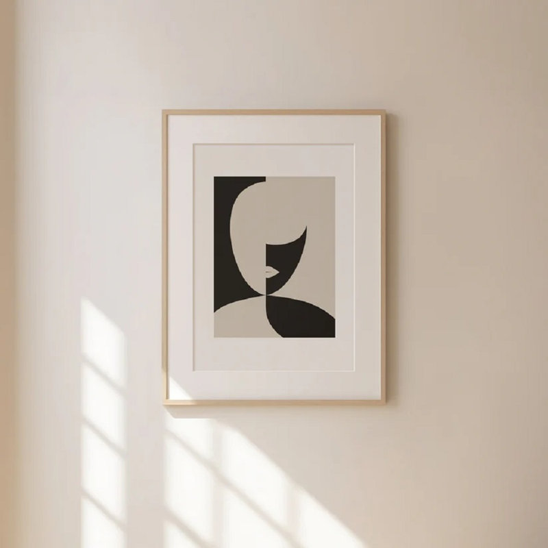 Abstract Face Print 3, 30cm H x 21cm W