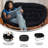 Folding Double Saucer Chair With Steel Frame-1185112907