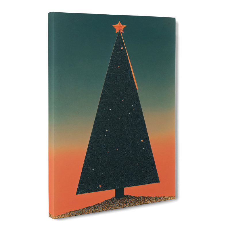 Thielsen Retro Christmas Tree - Wrapped Canvas, 60cm H x 40cm W x 3cm D